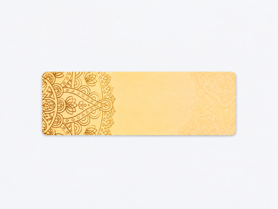 etikette beige ornament