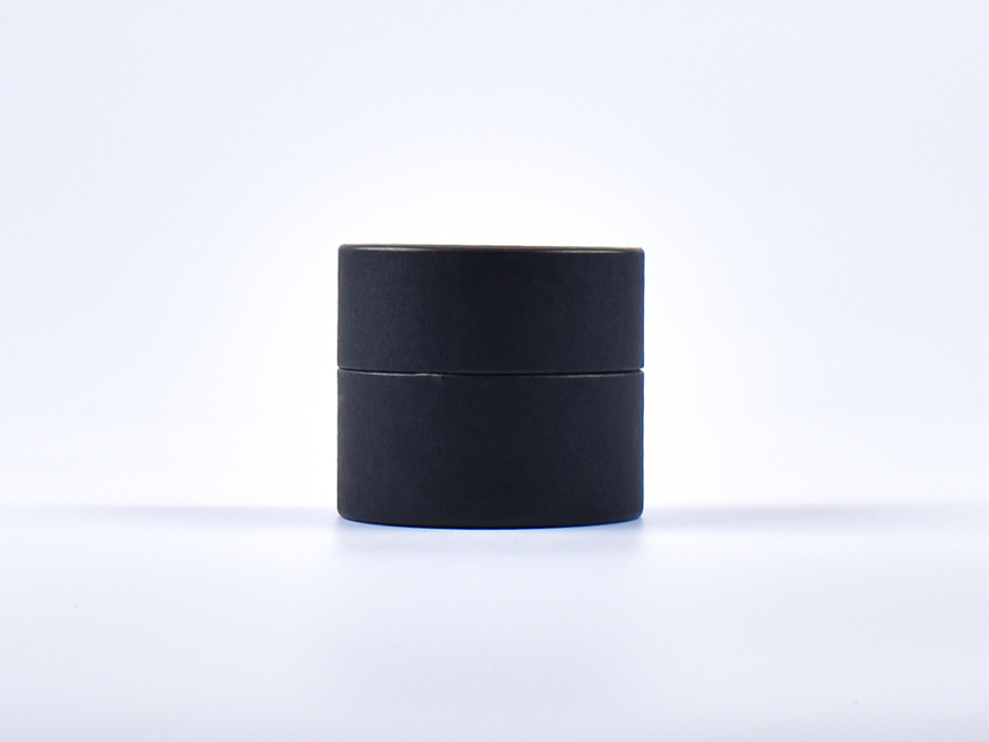 Dose "Eco" 170ml, aus Pappe, mattschwarz - Sonderformat