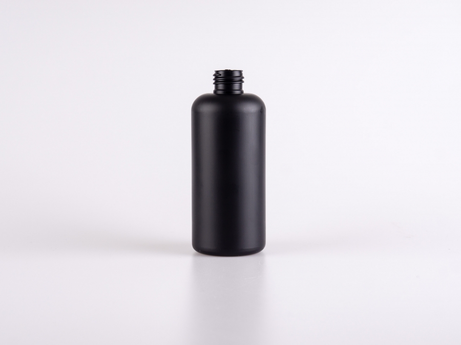 Flasche "Ben" 250ml, HD-PE mattschwarz, ohne Montur