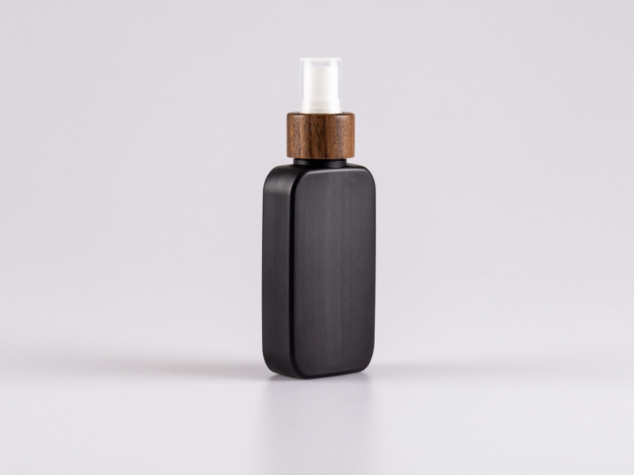 Flasche "Henry", 100ml, HDPE, mit Zerstäuber Walnut