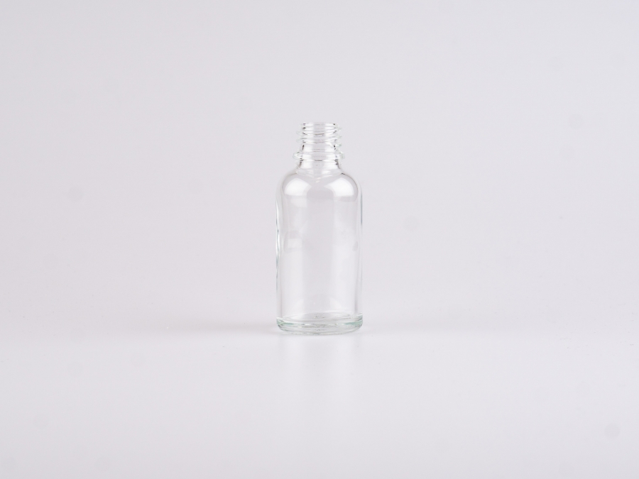 Klarglasflasche, 30ml, DIN18, ohne Montur