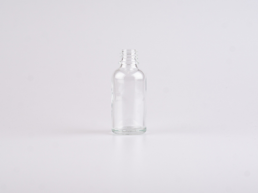Klarglasflasche, 30ml, DIN18, ohne Montur