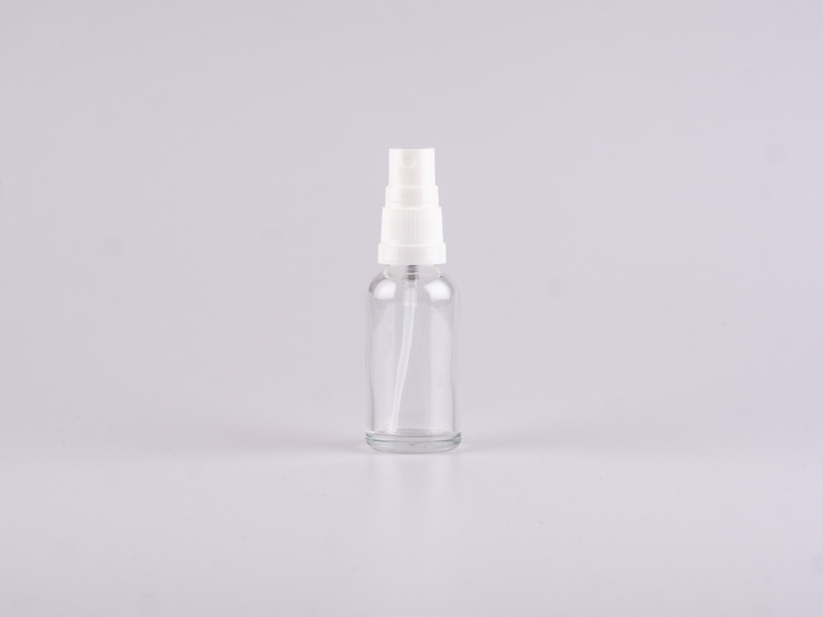 Klarglas-Flasche-Spray-Originalitaetsverschluss-30ml