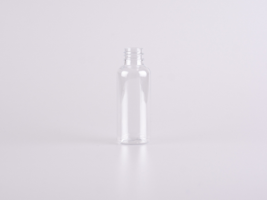 Flasche "Laura" 50ml, PET, glasklar, ohne Montur