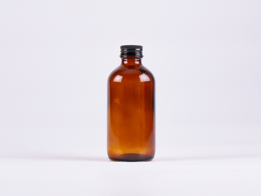 Braunglasflasche 250ml, mit Aludeckel