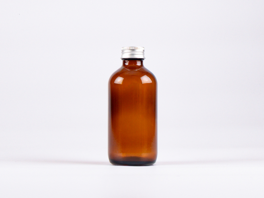 Braunglasflasche 250ml, mit Aludeckel