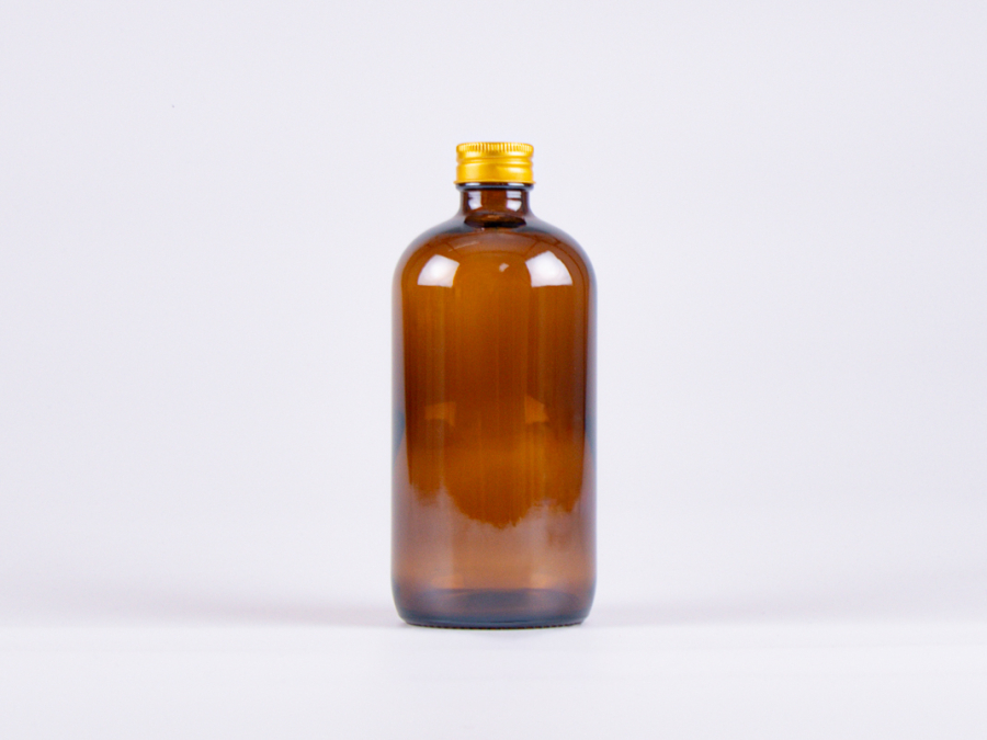 Braunglasflasche 500ml, mit Aludeckel