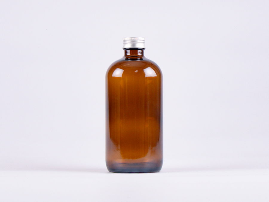 Braunglasflasche 500ml, mit Aludeckel