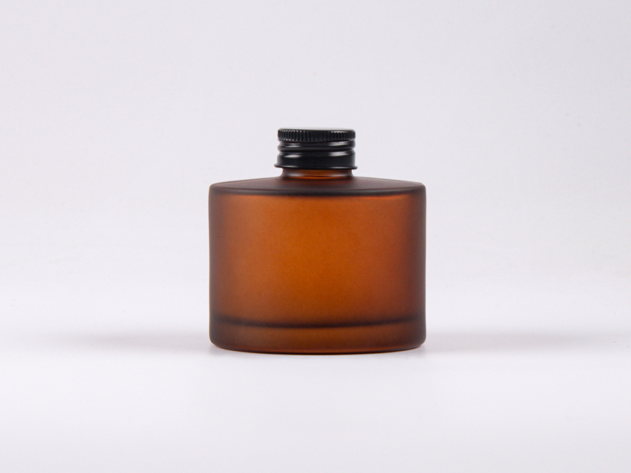 Braunglasflasche Lilly 180 ml - Schraubverschluss Aluminium