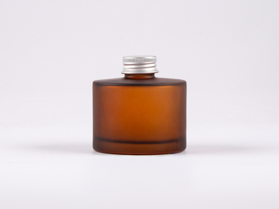 Braunglasflasche Lilly 180 ml - Schraubverschluss Aluminium