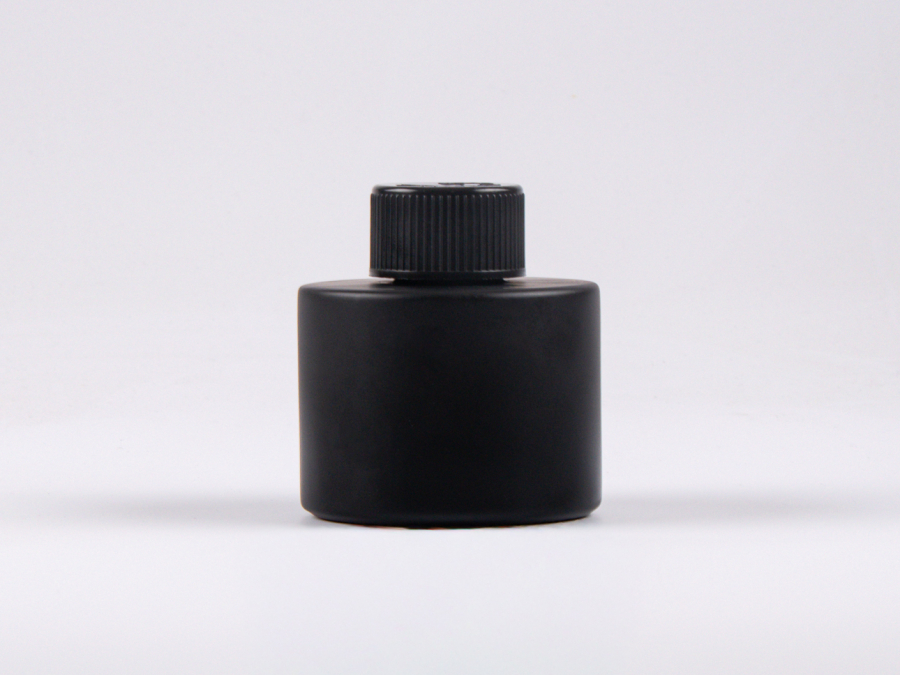 Schwarzglasflasche Lilly 130 ml - Verschluss KISI