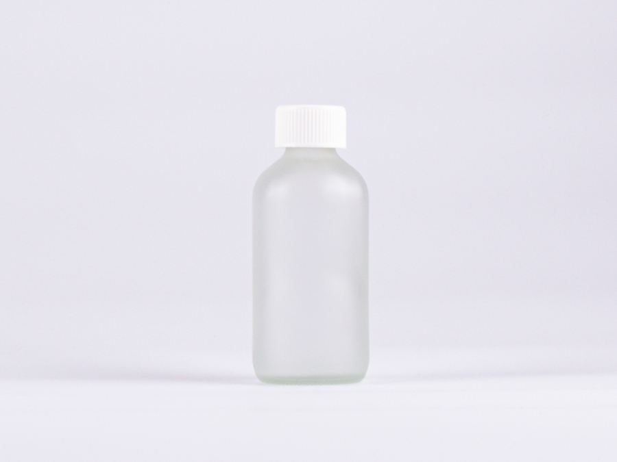 Glasflasche säuremattiert 250ml - Verschluss KISI