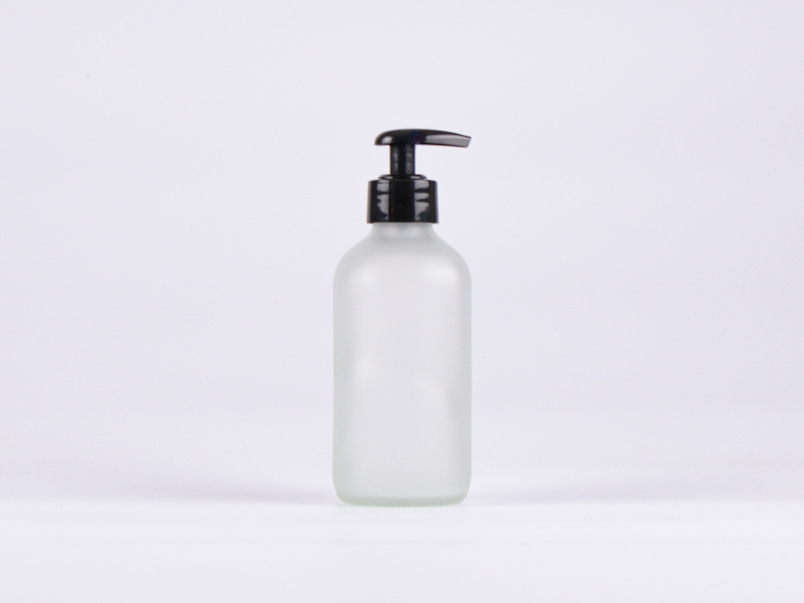 Glasflasche säuremattiert 250 ml - Dispenser Kunststoff