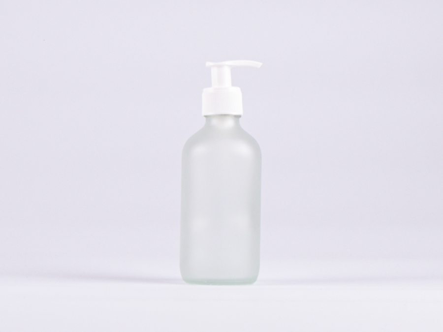 Glasflasche säuremattiert 250 ml - Dispenser Kunststoff