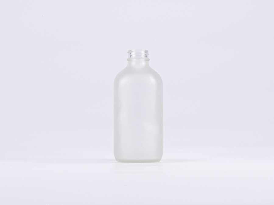 Glasflasche säuremattiert 250 ml – 28/410 – ohne Verschluss