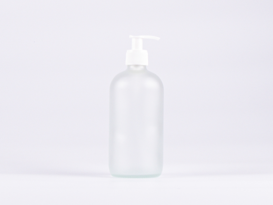 Glasflasche säuremattiert 500 ml - Dispenser Kunststoff