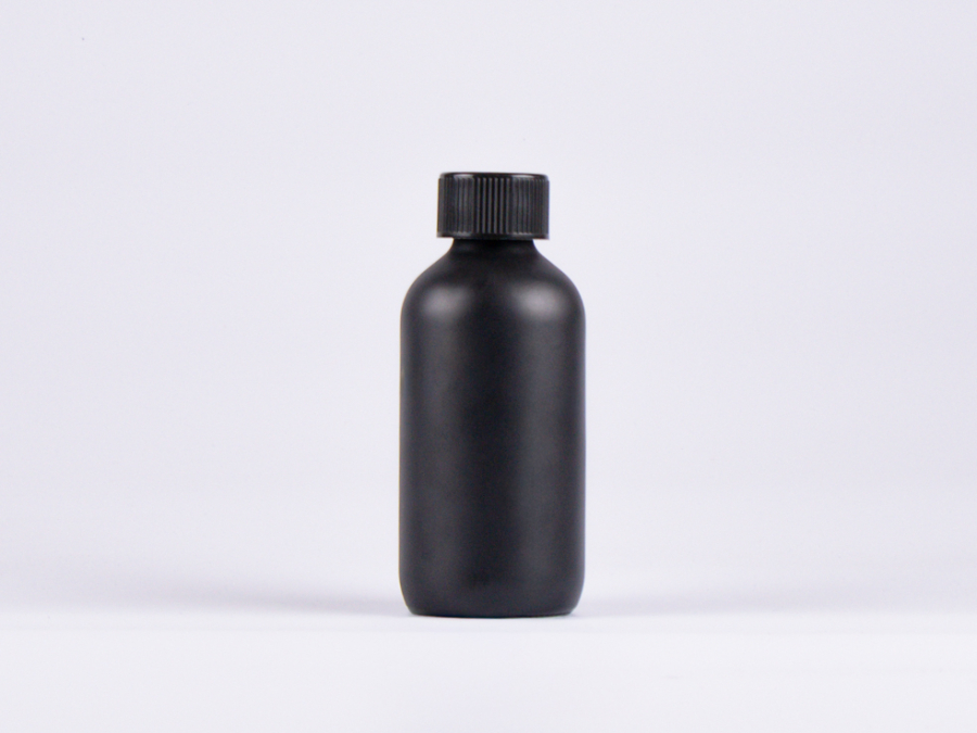 Schwarzglasflasche 250 ml - Verschluss KISI