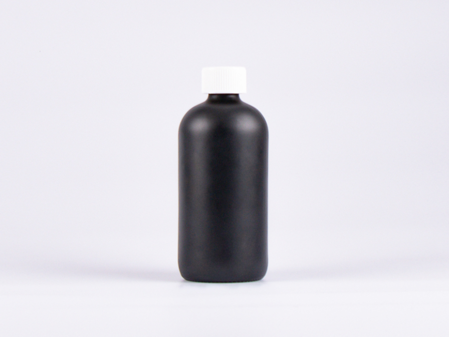 Schwarzglasflasche 500 ml - Verschluss KISI