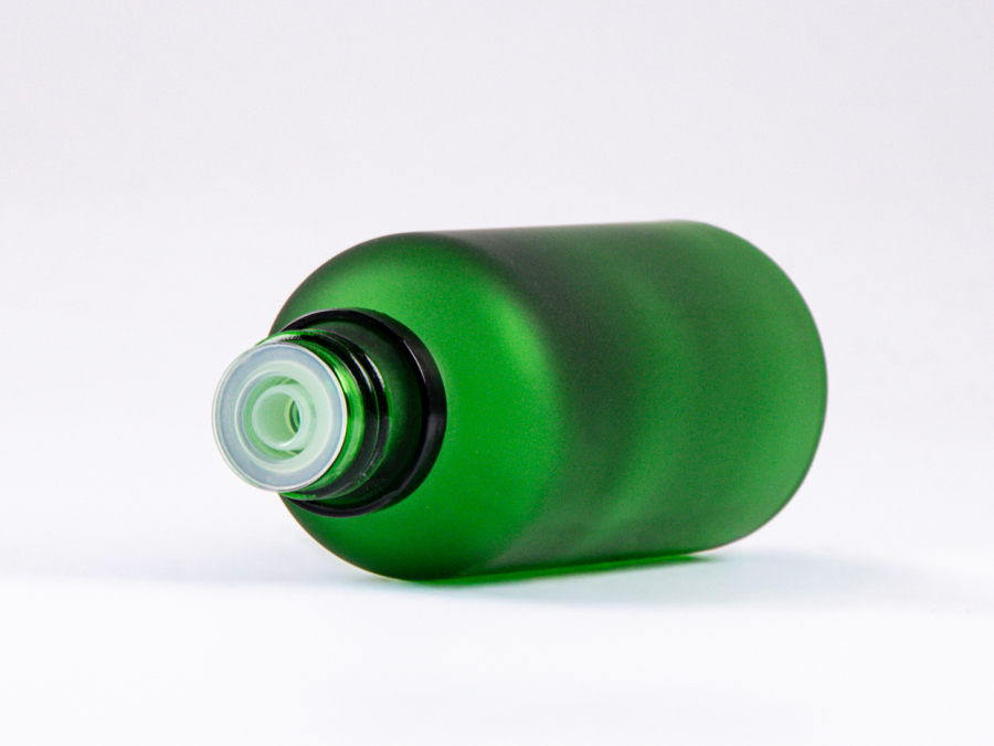 Grünglasflasche 30 ml - Tropfmontur Esche