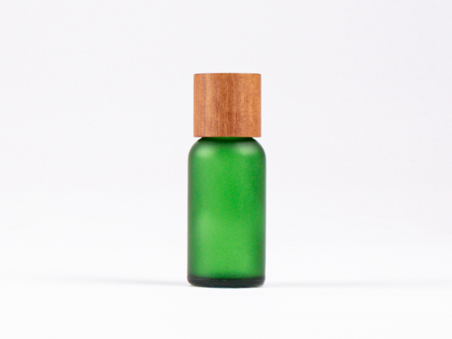 Grünglasflasche 30 ml - Tropfmontur Esche