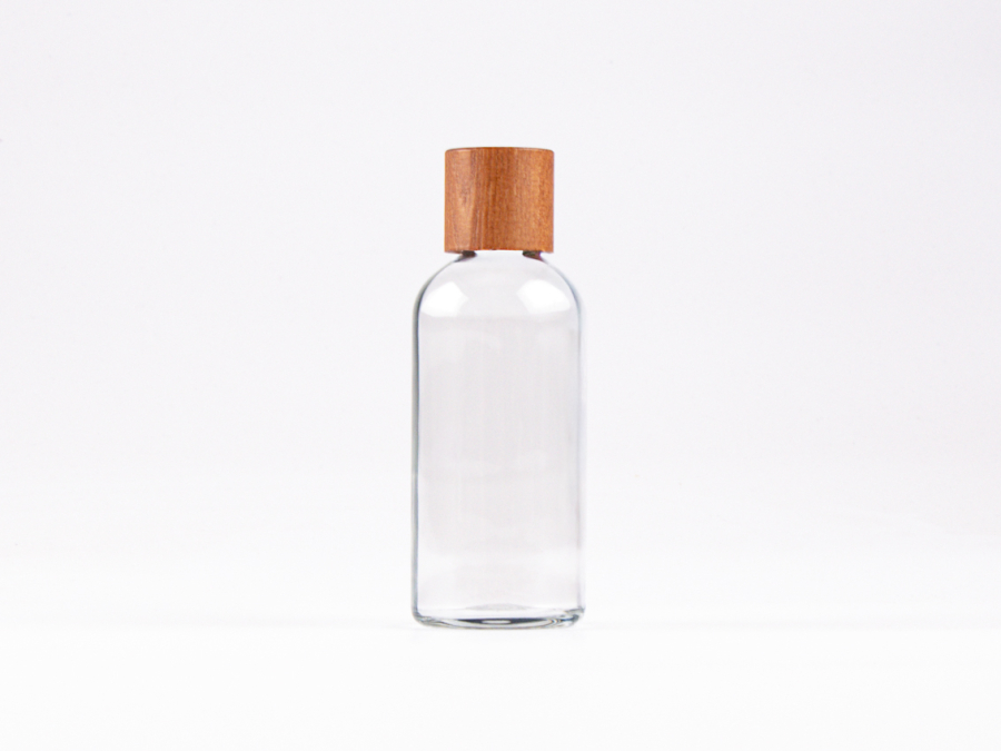 Glasflasche-mit-Schraubverschluss-Tropfmontur-Bambus