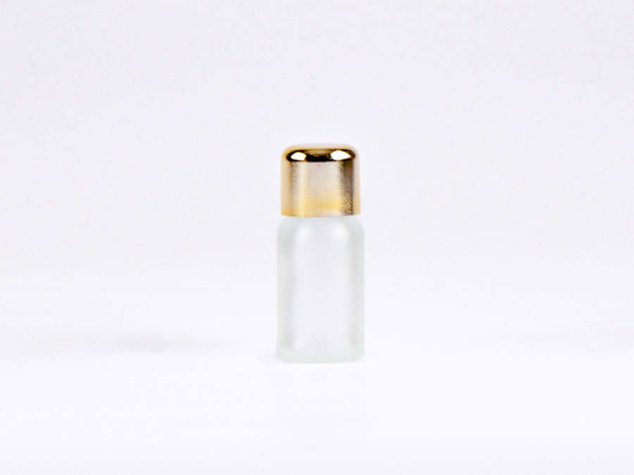 säuremattierte Flasche 10ml, mit Tropfmontur Gold