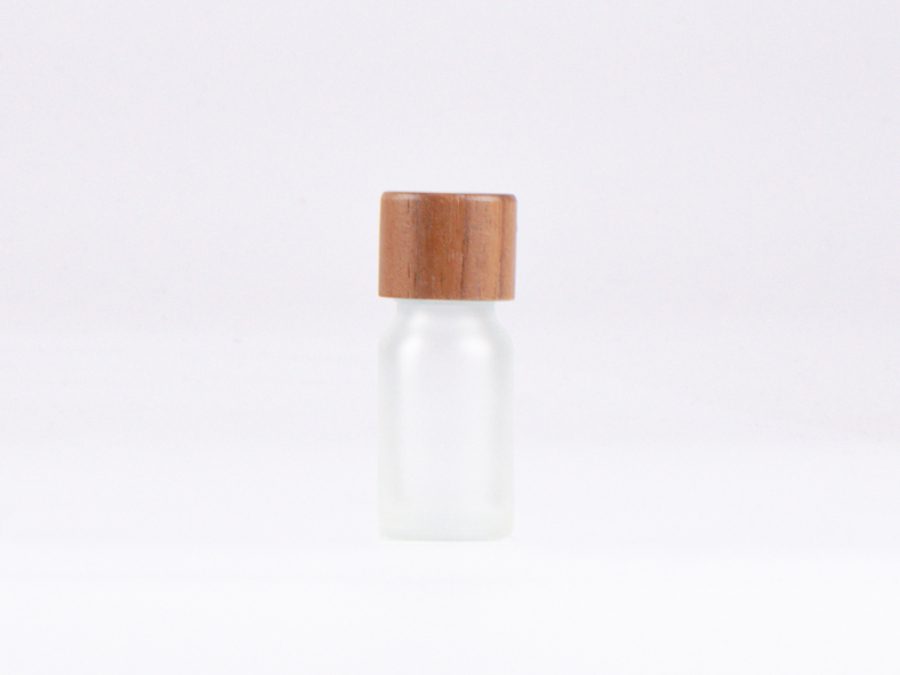 säuremattierte Flasche 10ml, mit Schraubverschluss Walnut