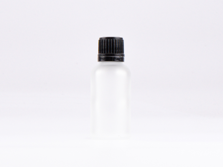 säuremattierte Flasche 30ml, mit Schraubverschluss OV