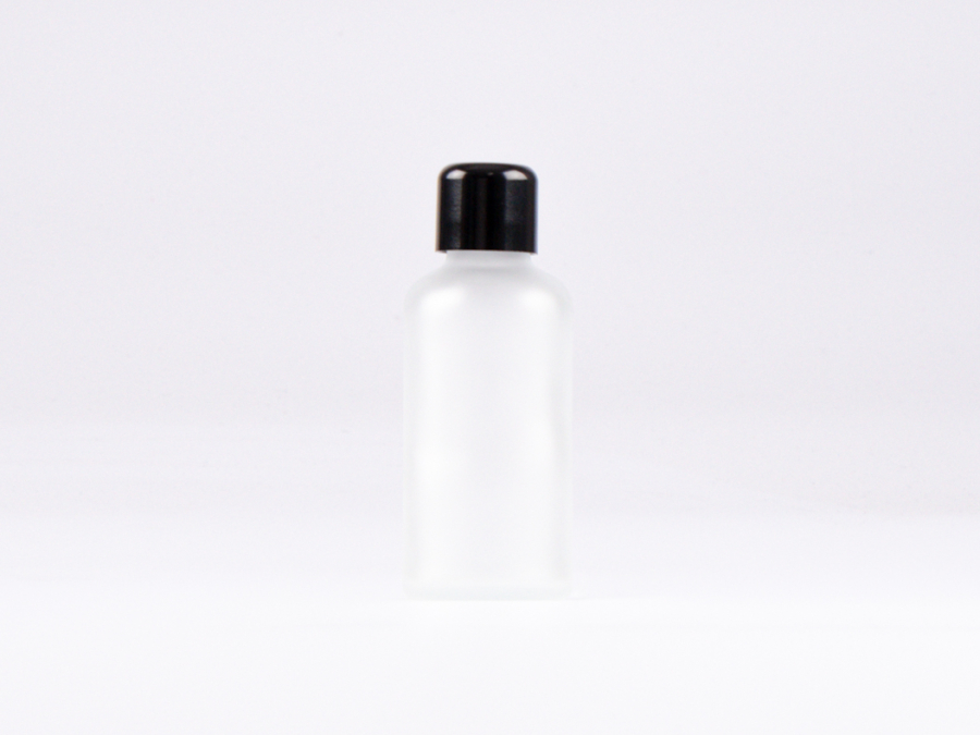 säuremattierte Flasche 50ml, mit Tropfmontur schwarz