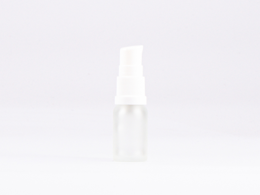 säuremattierte Flasche 10ml, mit Lotionspumpe Kunststoff