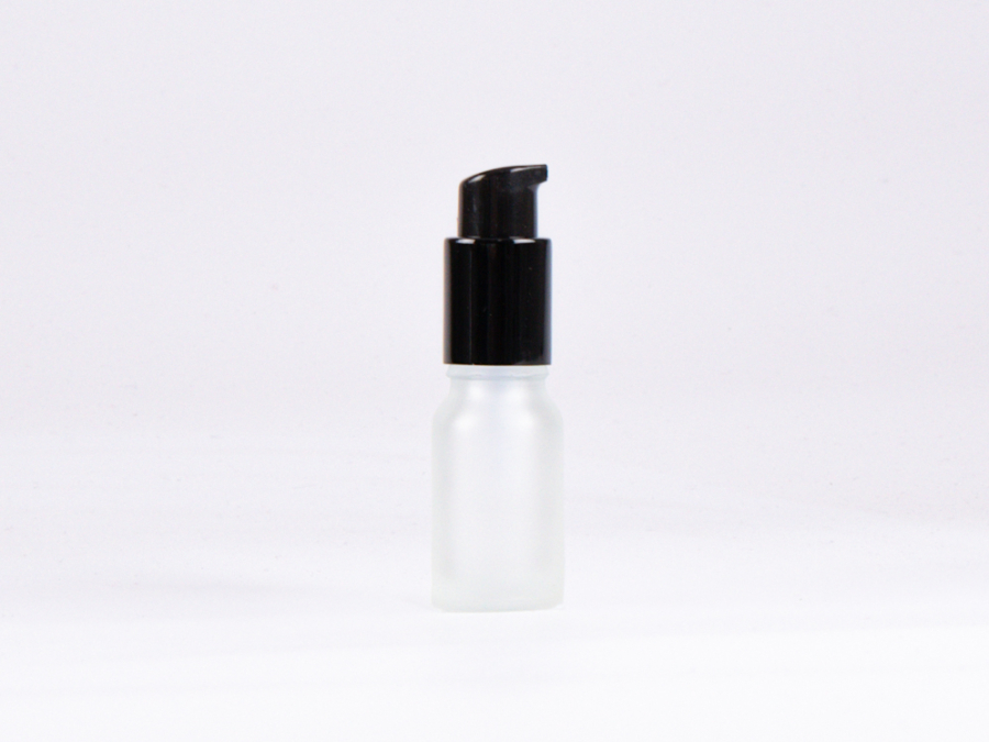 glasflasche-10ml-schwarz-lotionspumpe-silber