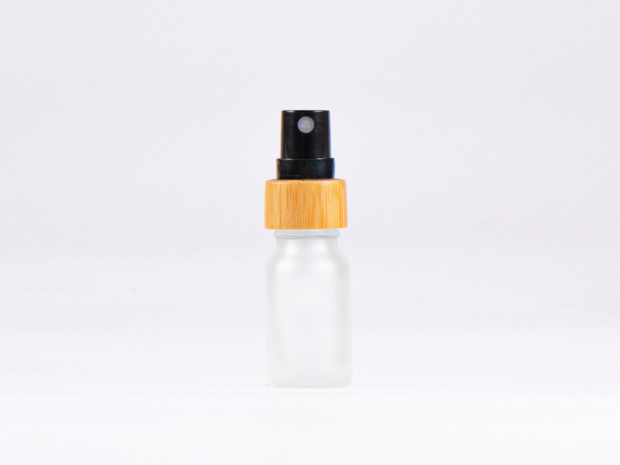 säuremattierte Flasche 10ml, mit Zerstäuber Bambus