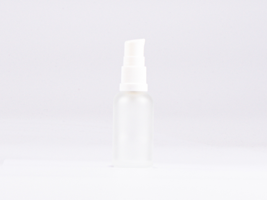 säuremattierte Flasche 30ml, mit Lotionspumpe Kunststoff