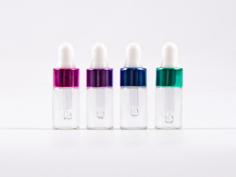 Pipettenflasche 3 ml - metallic