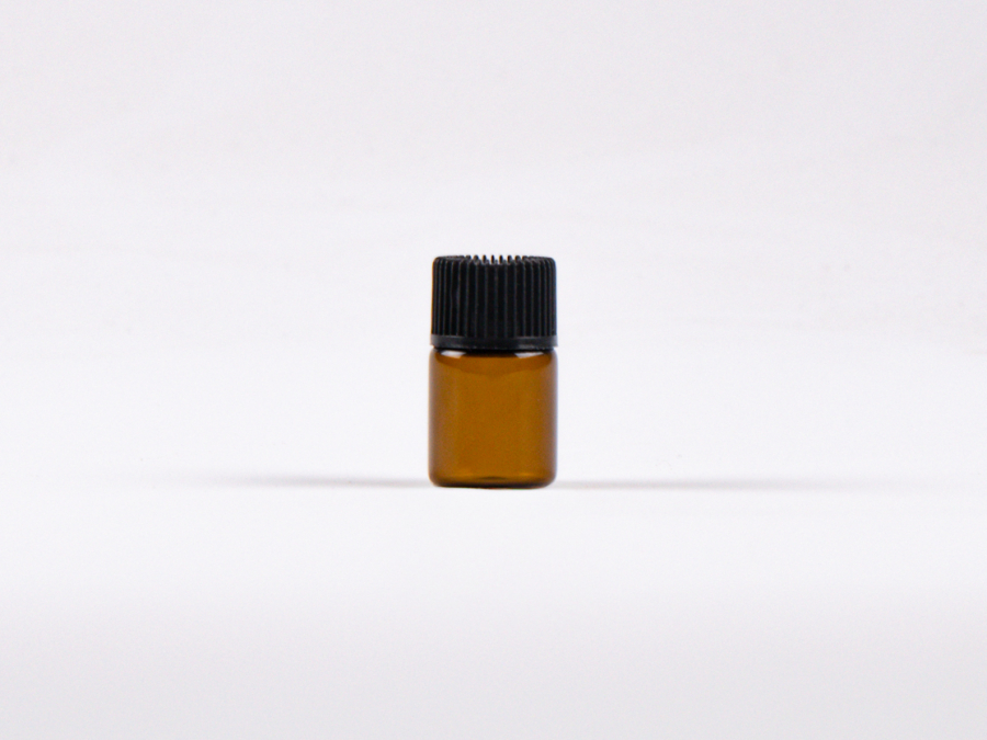 Mini Tropfflasche Braunglas 2 ml