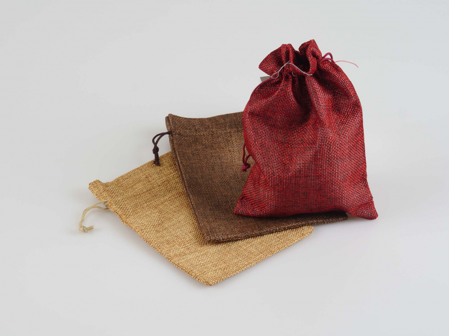 Jute (Leinen)Beutel klein, 11 x 15cm