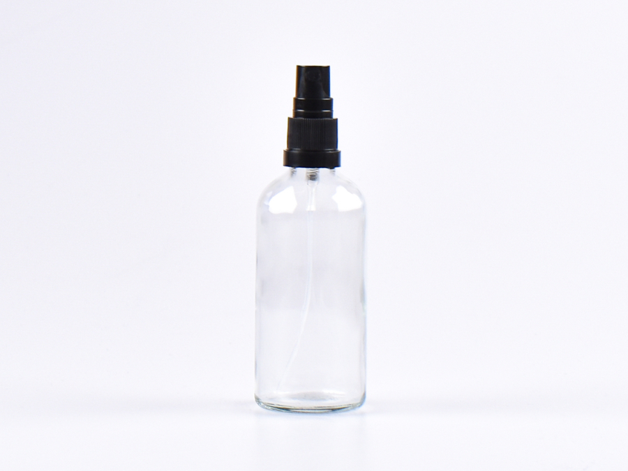 Klarglas-Flasche-Spray-Originalitaetsverschluss-100ml