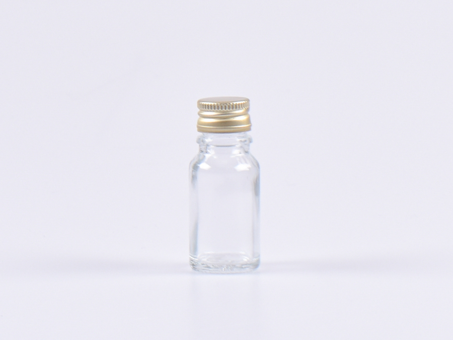 Klarglasflasche 10ml, mit Aludeckel