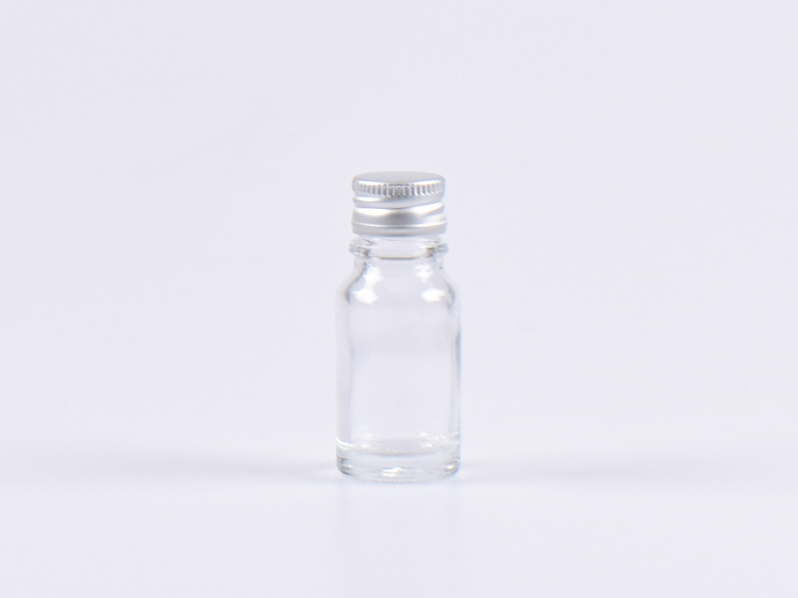 Klarglasflasche 10ml, mit Aludeckel
