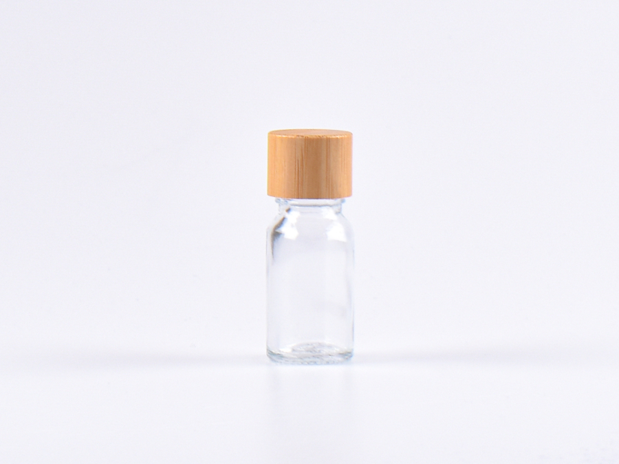 Glasflasche-mit-Schraubverschluss-Tropfmontur-Bambus