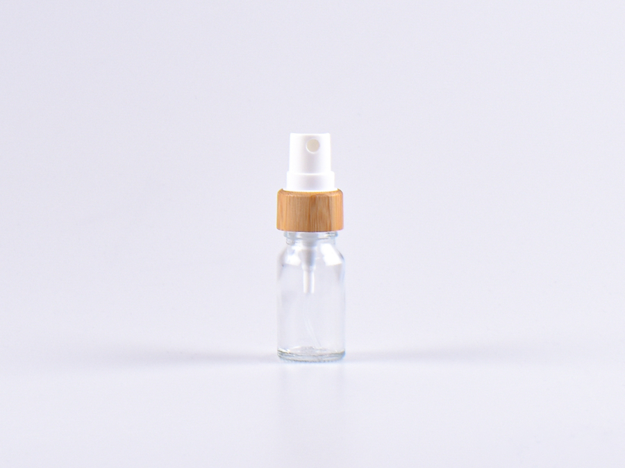 Klarglasflasche 10ml, mit Zerstäuber Bambus