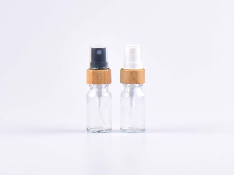 Klarglasflasche 10ml, mit Zerstäuber Bambus