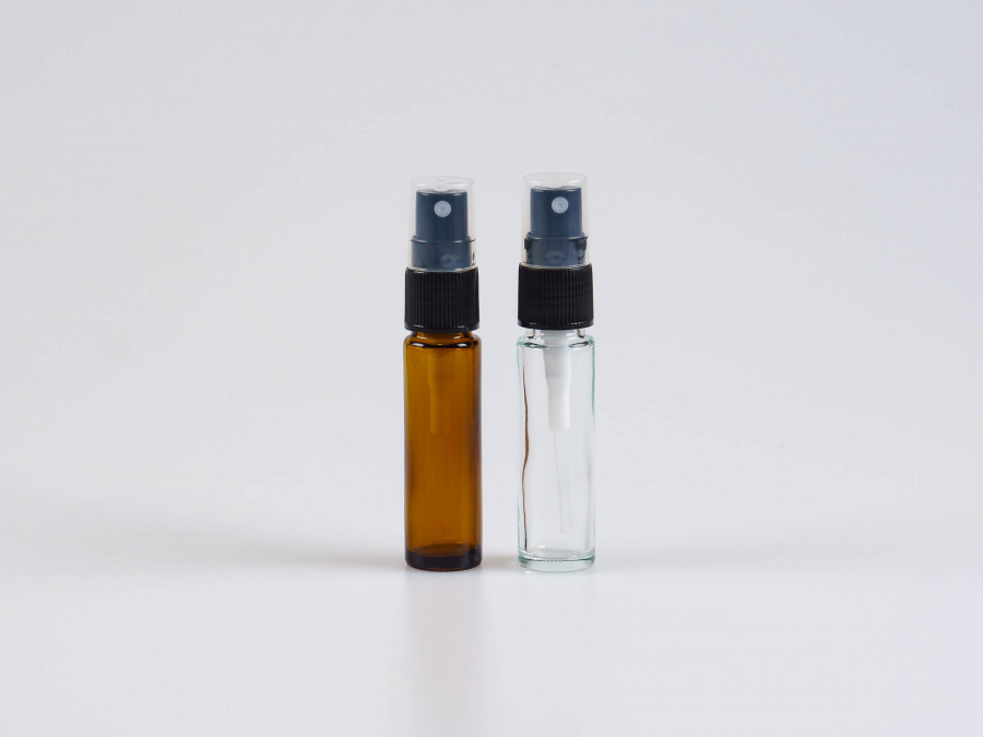 Zerstäuberflasche, Braun/Klarglas, 10ml