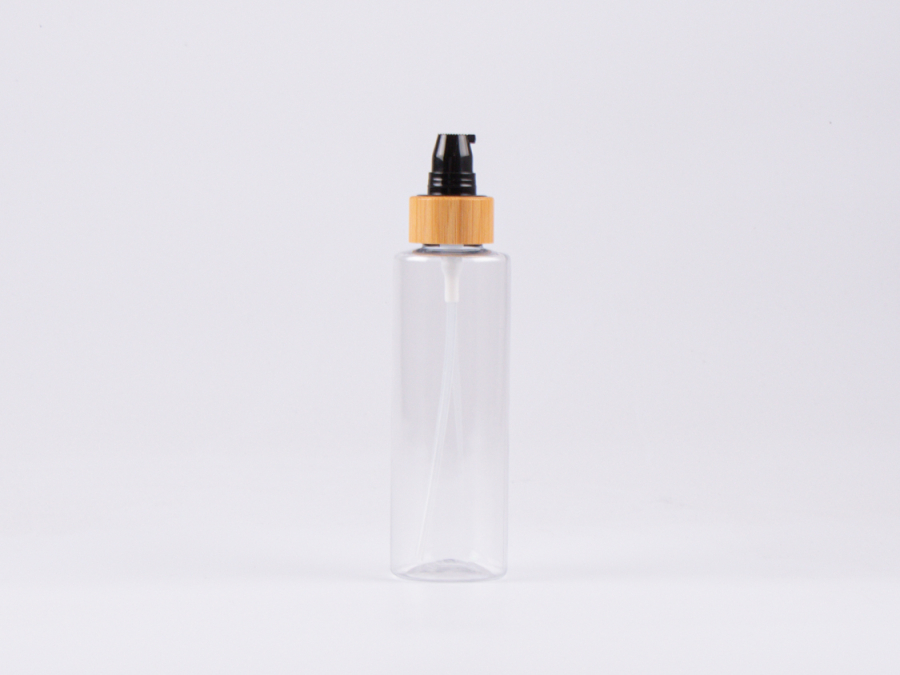 Flasche Sharp 150 ml - Lotionspumpe Bambus