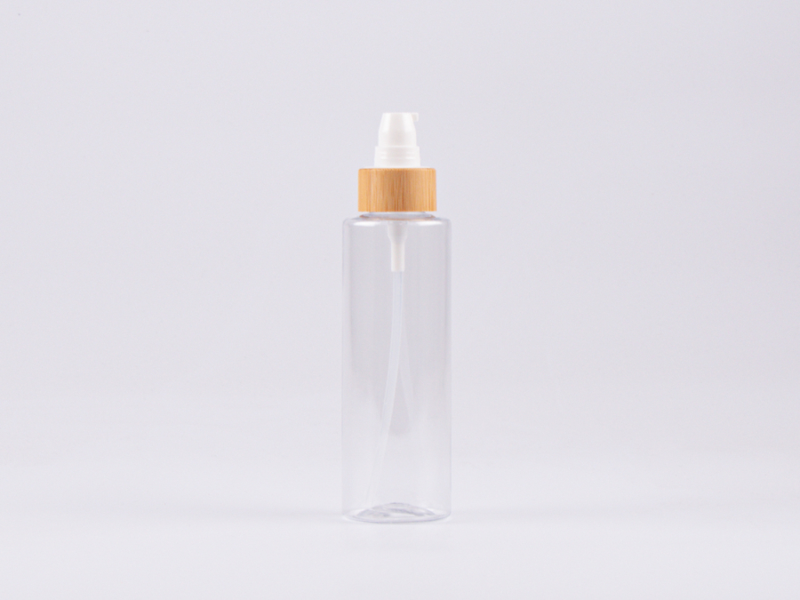 Flasche Sharp 150 ml - Lotionspumpe Bambus