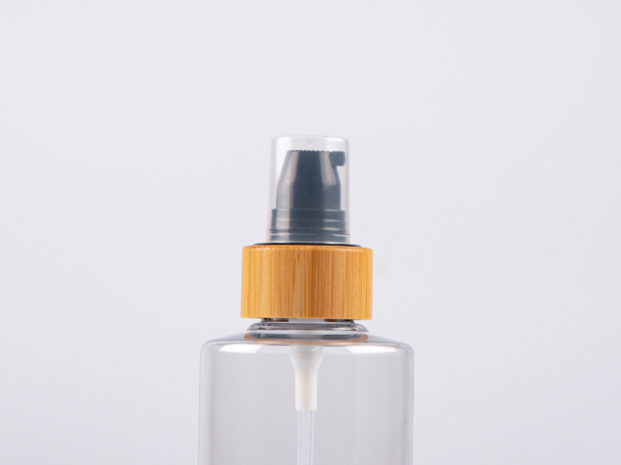 Flasche Sharp 150 ml - Lotionspumpe Bambus
