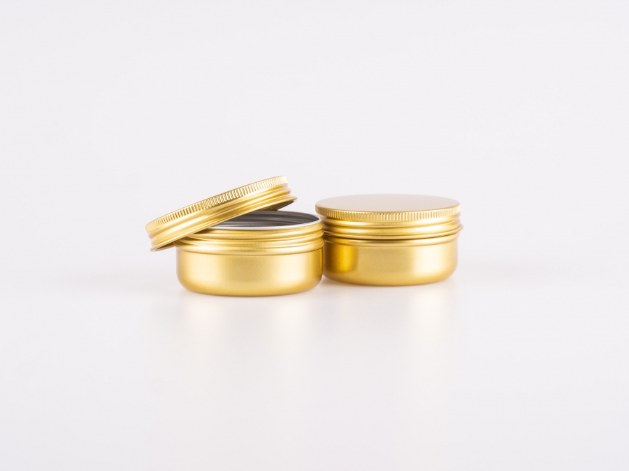 Metalldose, 50ml, gold