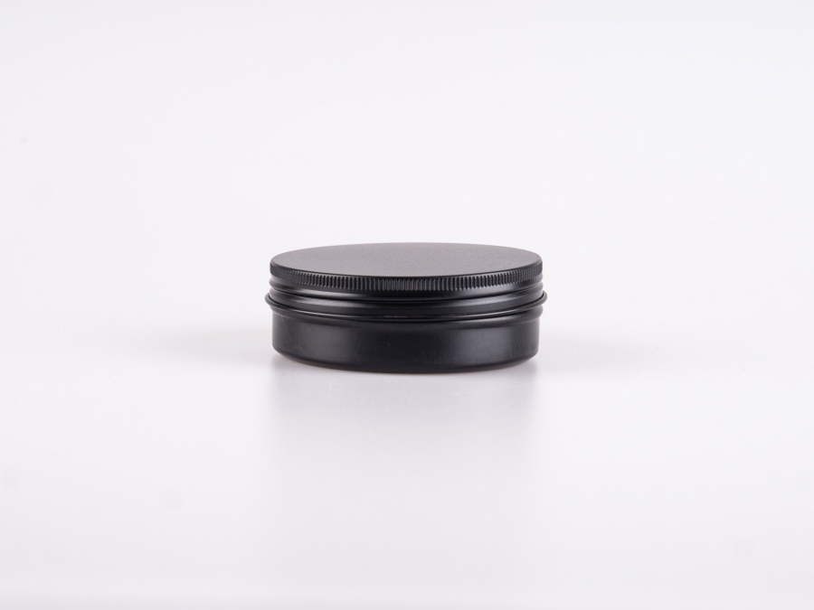 Metalldose,100ml, mattschwarz