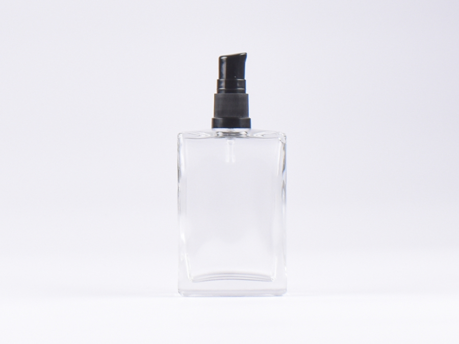 Klarglasflasche Miro 100 ml - Lotionspumpe Kunststoff