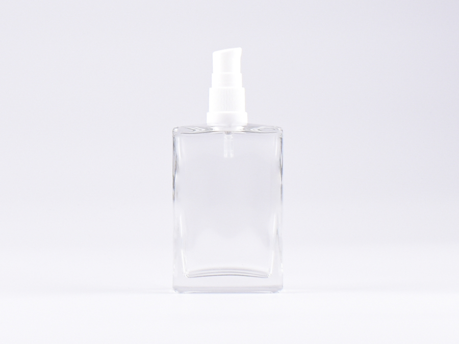 Klarglasflasche Miro 100 ml - Lotionspumpe Kunststoff